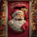 St Nick Portico Greeting Quilted Door Cover
