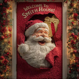 St Nick Portico Greeting Quilted Door Cover