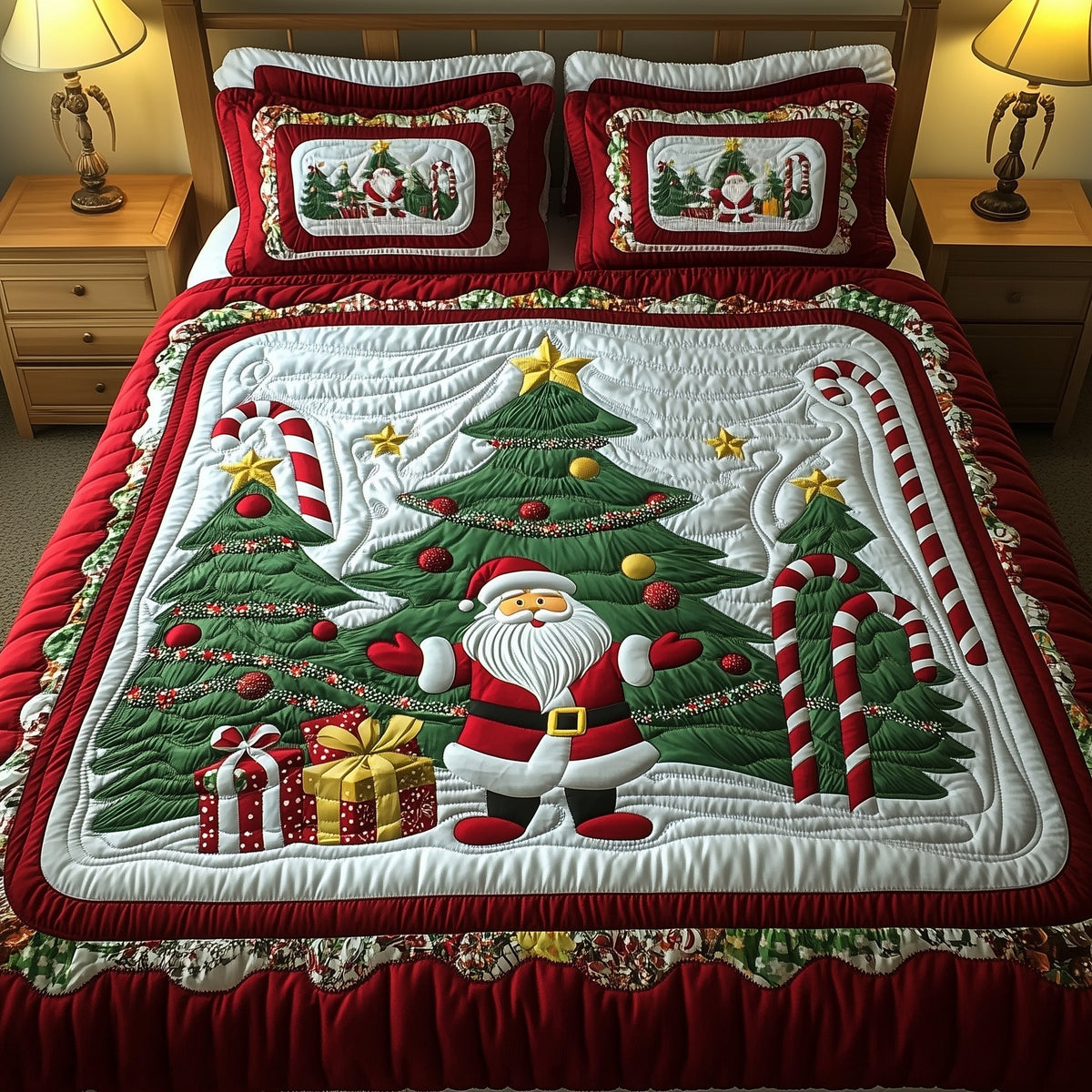 St Nicholas Heritage Quilted Bedding Set