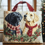 Faithful Golden Companion Quilted Tote Bag