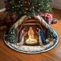 Holy Stable Adoration Quilted Tree Skirt