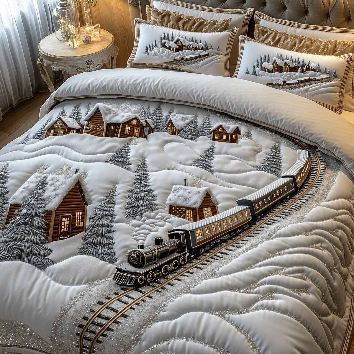 Midnight Mountain Express Duvet Cover Set