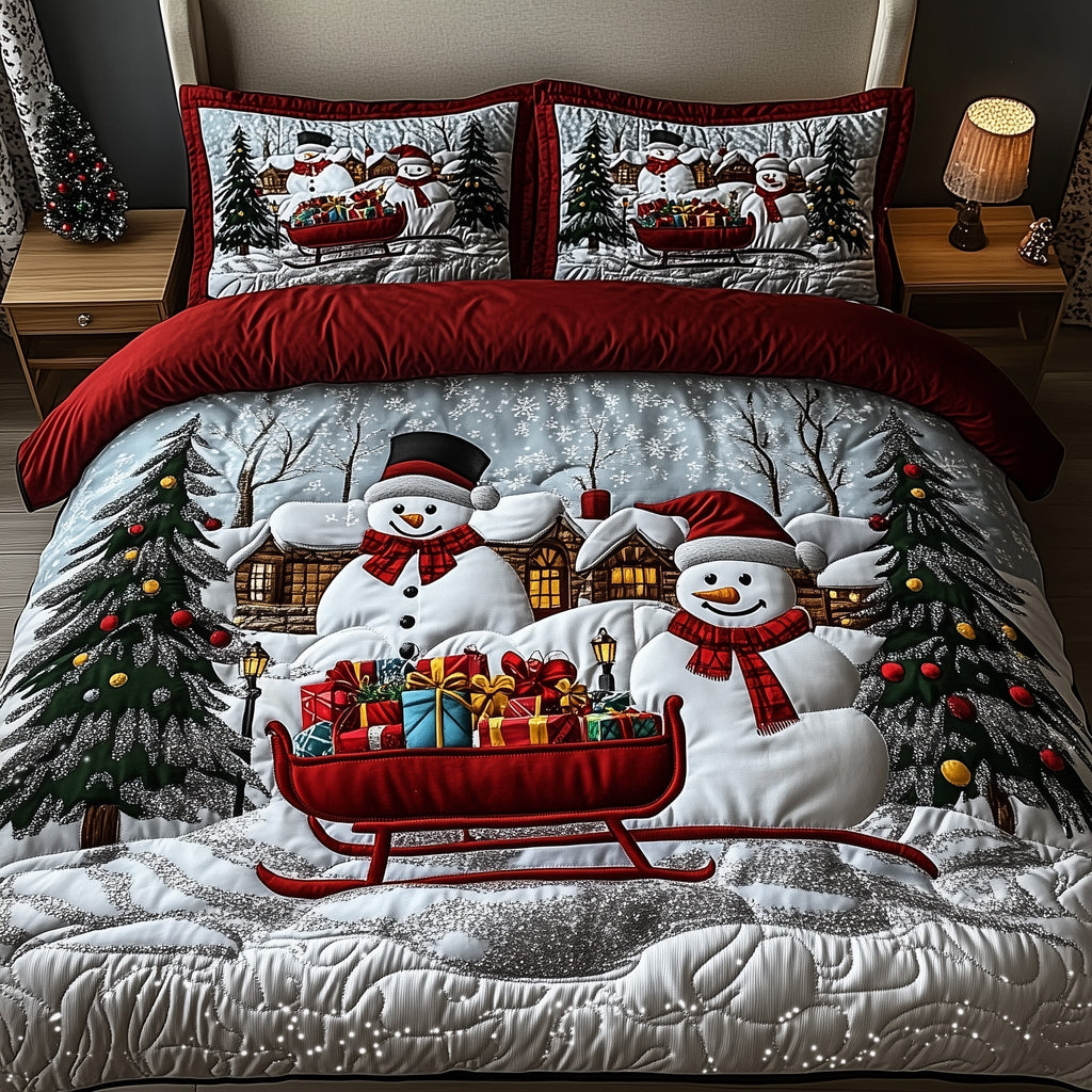 Gleeful Winter Sculptor Duvet Cover Set