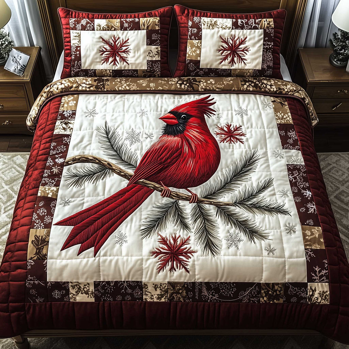Cardinal Charm Duvet Cover Set
