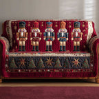 Festive Soldier Quilted Sofa Cover