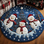 Holiday Glow Quilted Round Mat