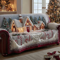 Cozy Christmas Wonderland Quilted Sofa Cover