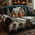 Christmas Wonderland Quilted Sofa Cover