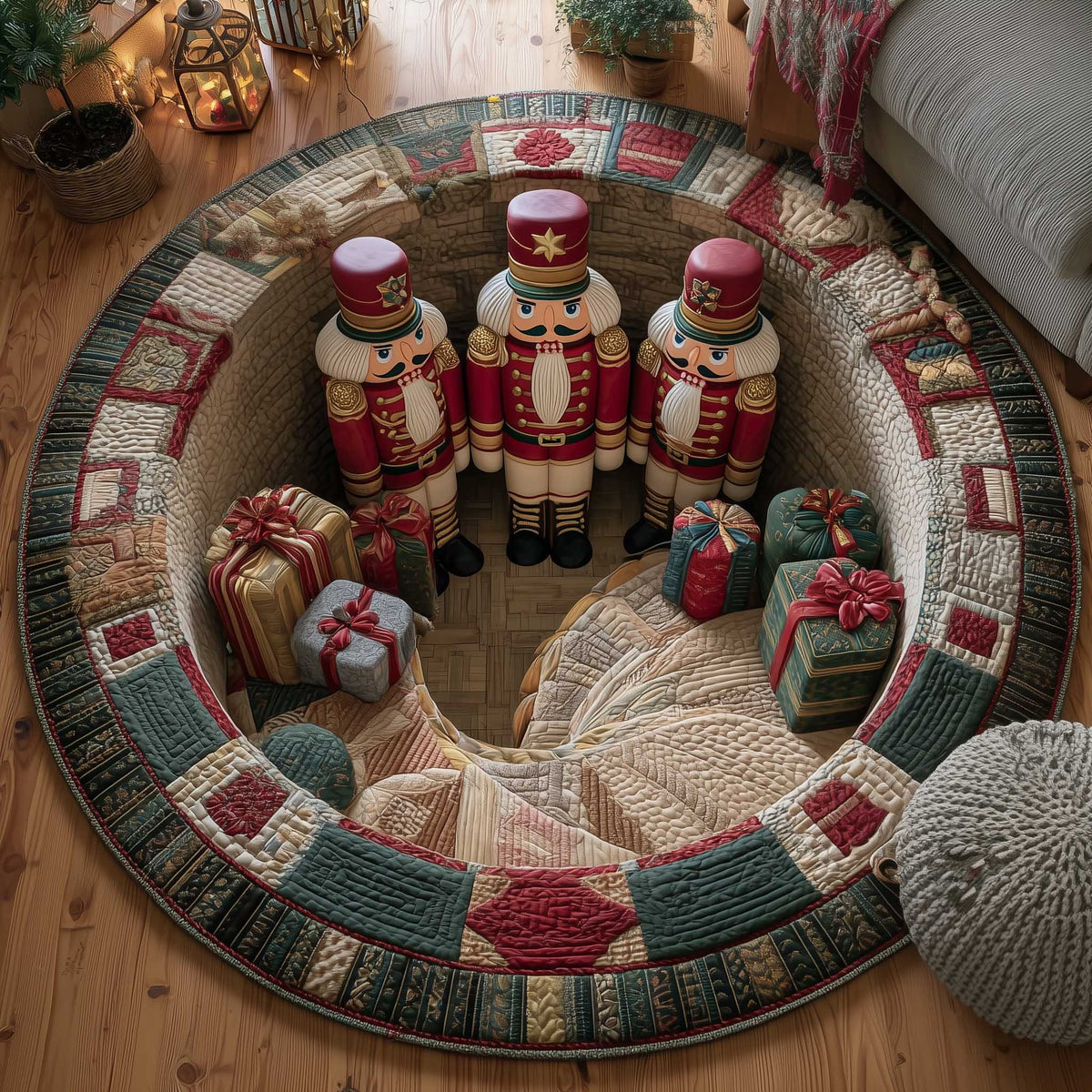 Jolly Workshop Quilted Round Mat