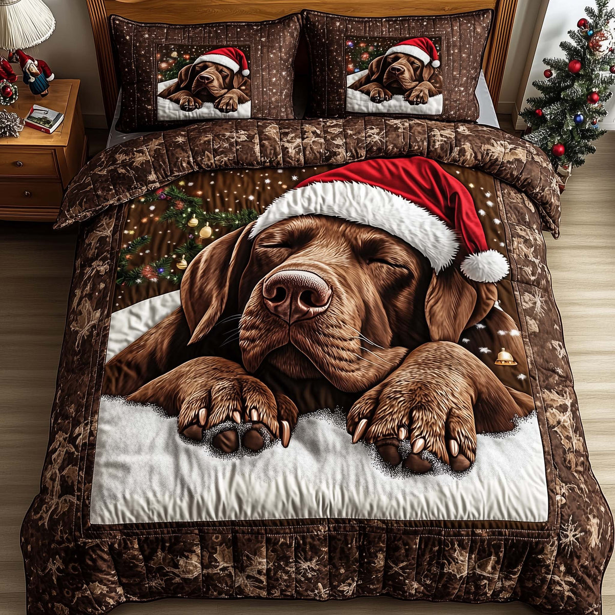 Yuletide Labrador Duvet Cover Set