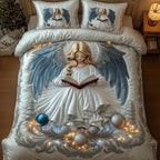 Seraphic Golden Angels Duvet Cover Set