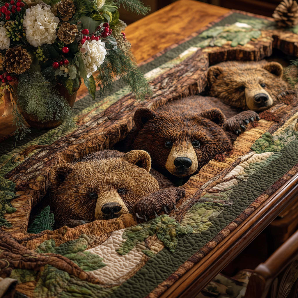 Woodland Wanderer Quilted Table Runner