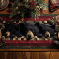 Majestic Wild Grizzly Lodge Quilted Table Runner