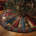 Bookish Holiday Quilted Tree Skirt