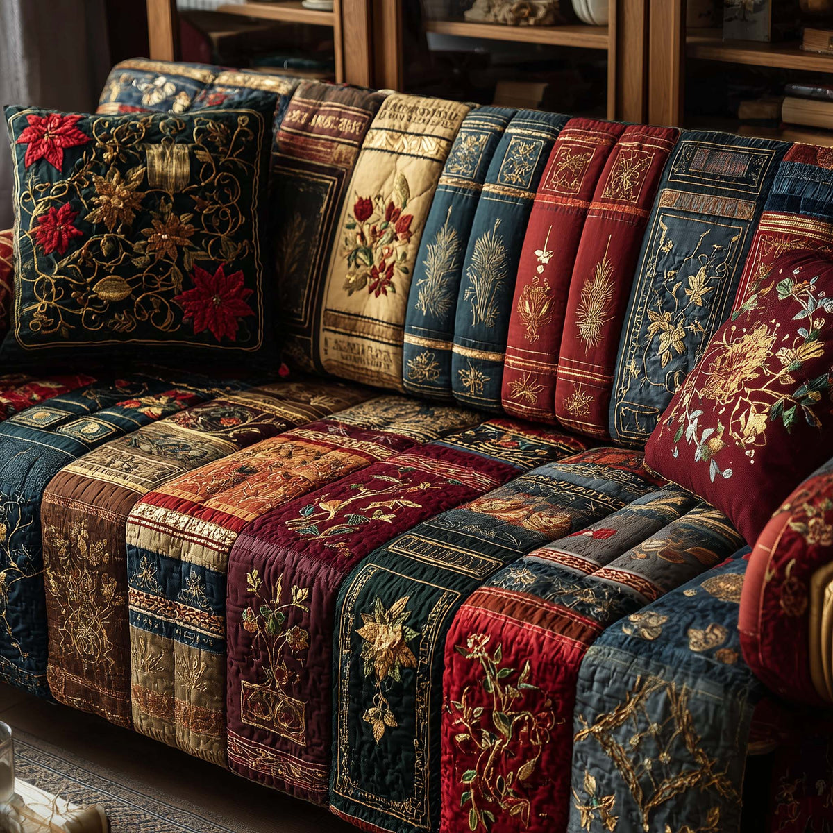 Reading Nook Quilted Sofa Cover