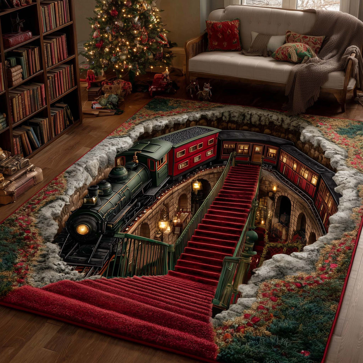 Holiday Express Area Rug