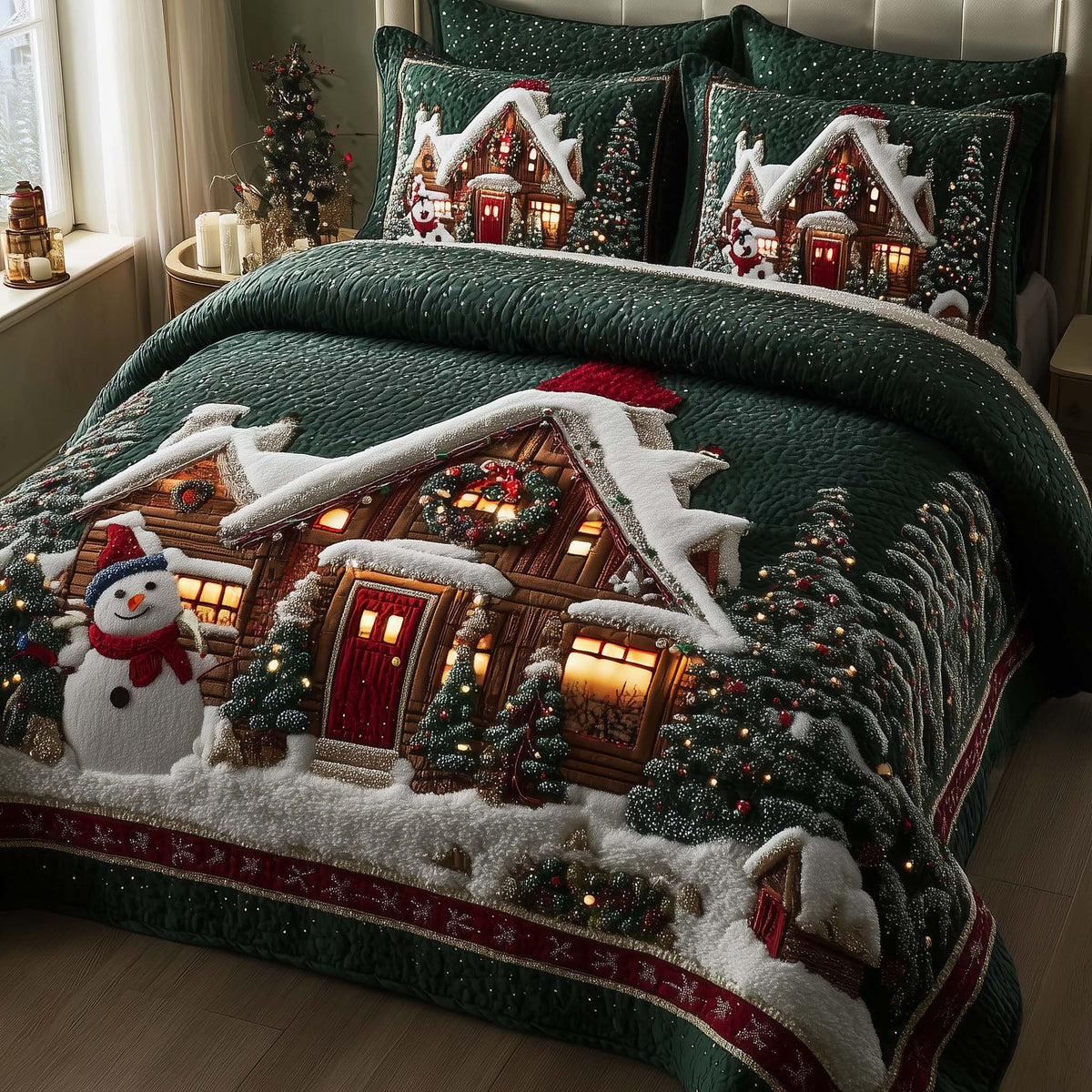 Victorian Village Cobblestone Duvet Cover Set
