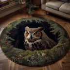 Forest Guardian Quilted Round Mat