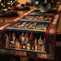 Christmas Village Quilted Table Runner