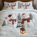 Christmas Cat 3-Piece Quilted Bedding Set