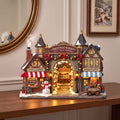 Snowy Yuletide Village Wooden Block 3-Layers