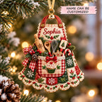 Personalized Holiday Baking Christmas Mica Ornament QTCUZ