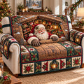 North Pole Clockwork Elf Toy Factory Quilted Sofa Cover