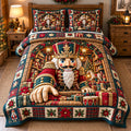 Giant Wooden Nutcracker Commander Quilted Bedding Set