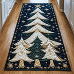 Starry Christmas Tree Runner Rug