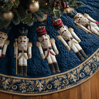 Elegant Nutcracker Quilted Tree Skirt