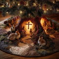 Divine Crucifix Grace Quilted Tree Skirt