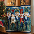 Christmas Nutcracker Quilted Tote Bag