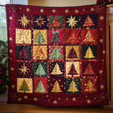 Christmas Patchwork Quilted Blanket