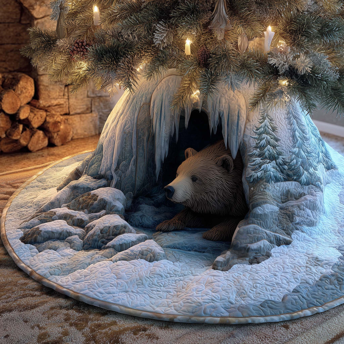 Timberland Ursine Forest Quilted Tree Skirt