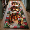 Elf Workshop Festive Runner Rug