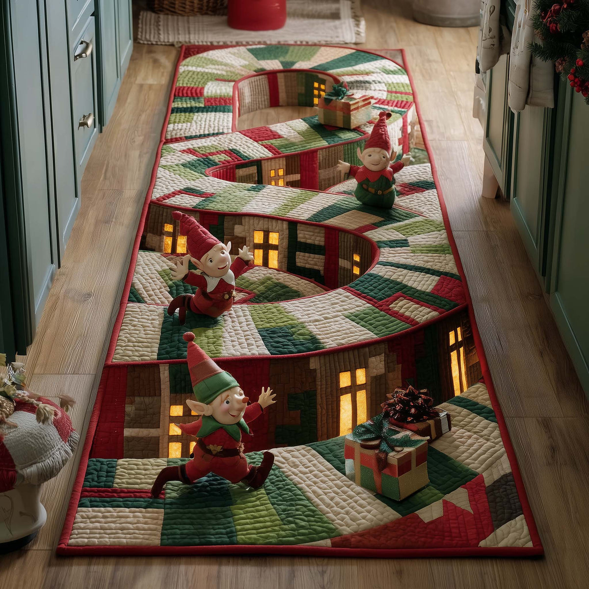 Elf Workshop Runner Rug