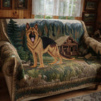 Loyal German Shepherd Quilted Sofa Cover