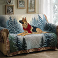 Noble German Shepherd Quilted Sofa Cover