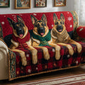 German Shepherd Quilted Sofa Cover