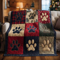 Cherished Footprints Cozy Quilted Blanket