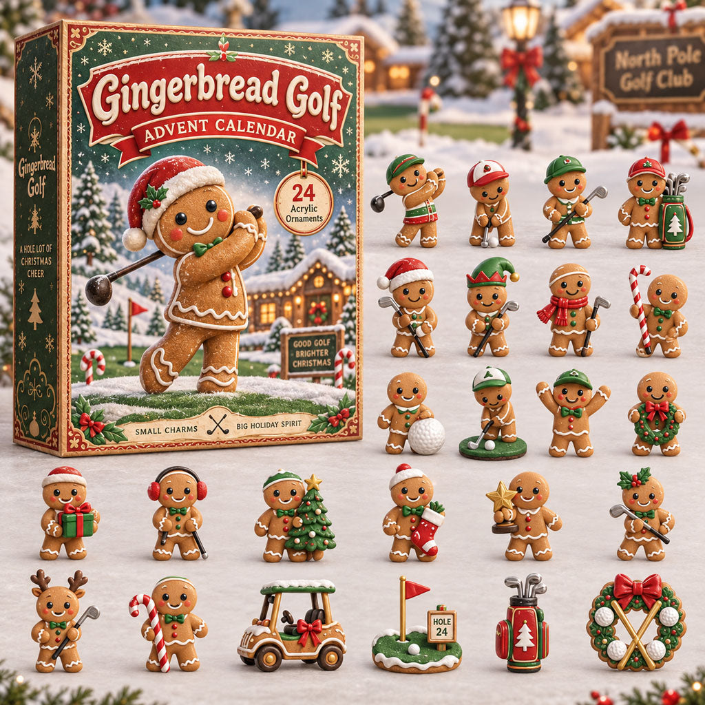 Gingerbread Golf 24 Days Festive Countdown Advent Calendar 2026
