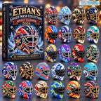 Goalie Masks Custom Name and Number Advent Calendar 2026