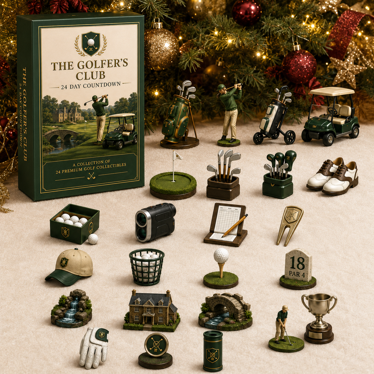 Golf 24 Days Collectible Miniature Christmas Countdown Advent Calendar 2026
