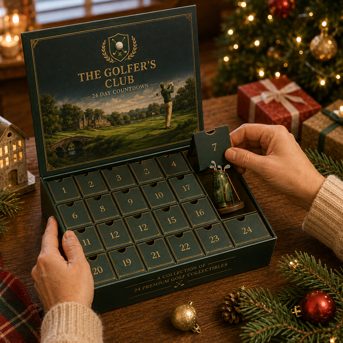 Golf 24 Days Collectible Miniature Christmas Countdown Advent Calendar 2026