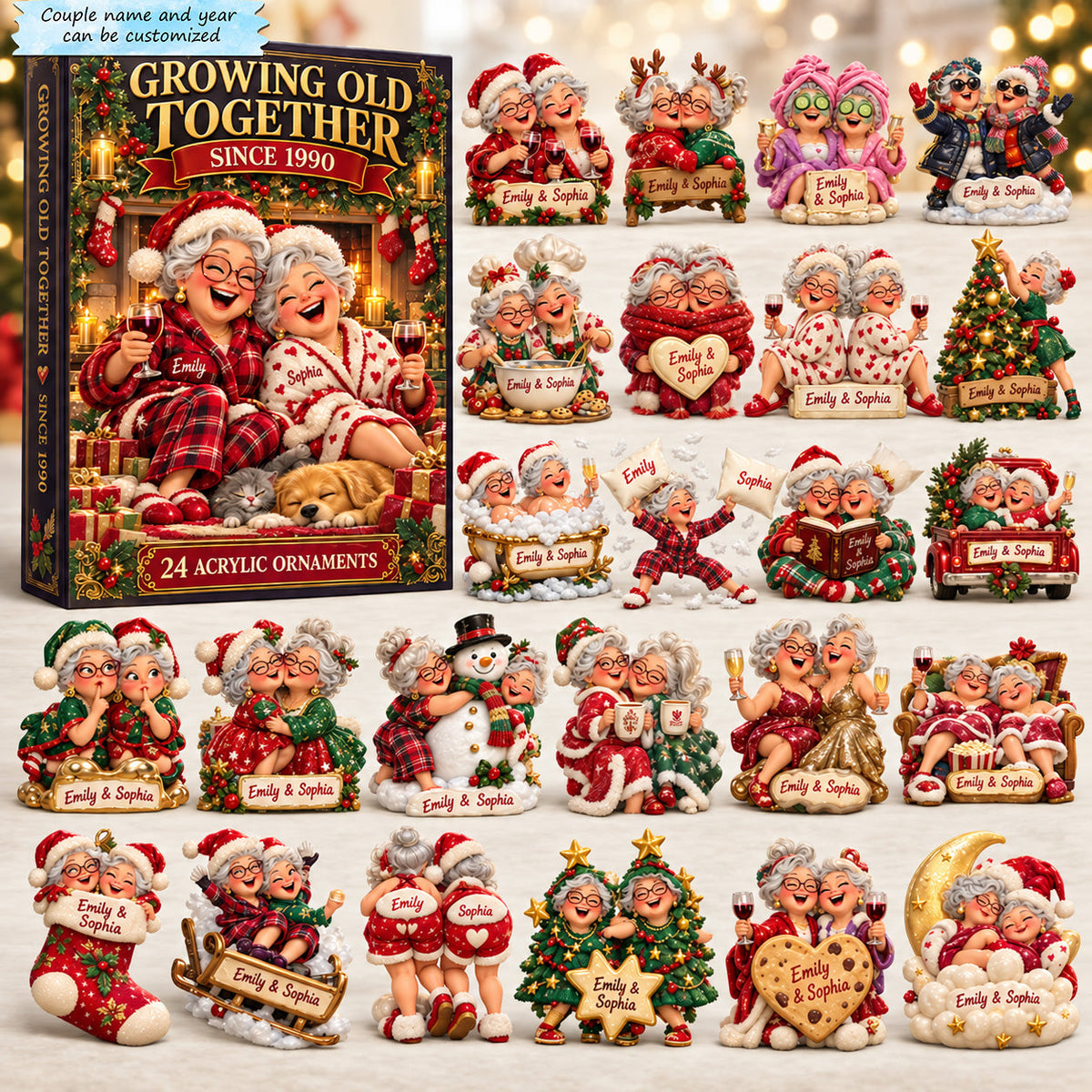 Growing Old Together Her Love Custom Name and Year Advent Calendar 2026