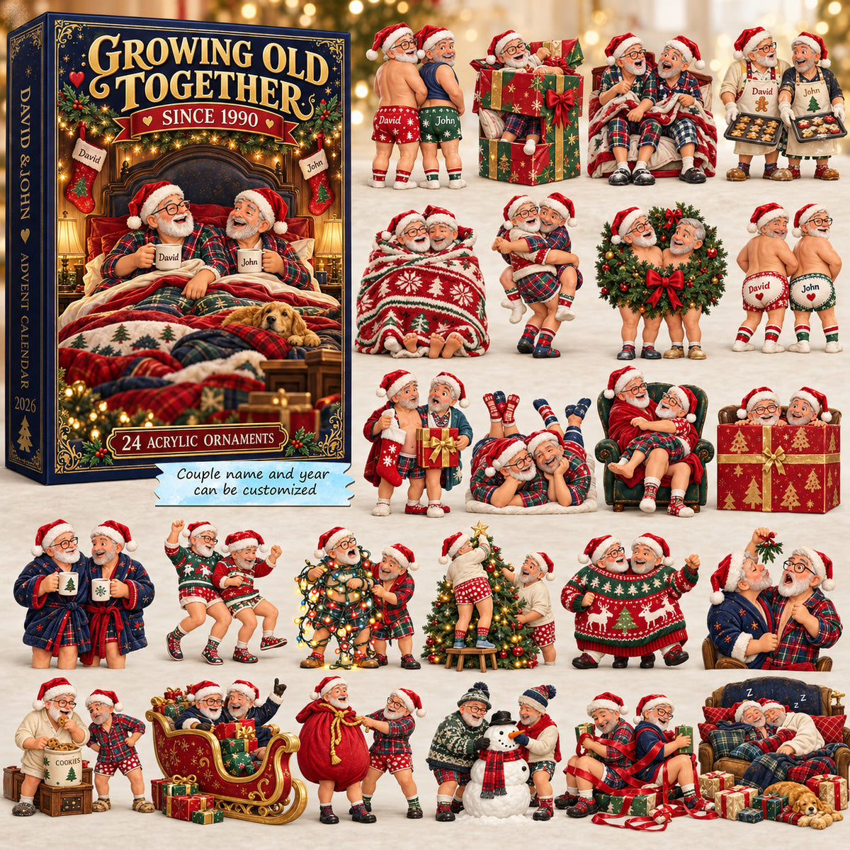 Growing Old Together His Love Custom Name and Year Advent Calendar 2026
