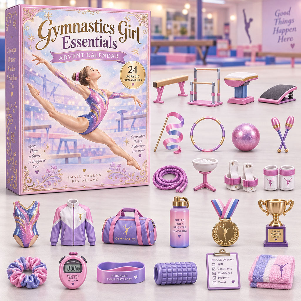 Gymnastics Girl Essentials 24 Days Festive Countdown Advent Calendar 2026