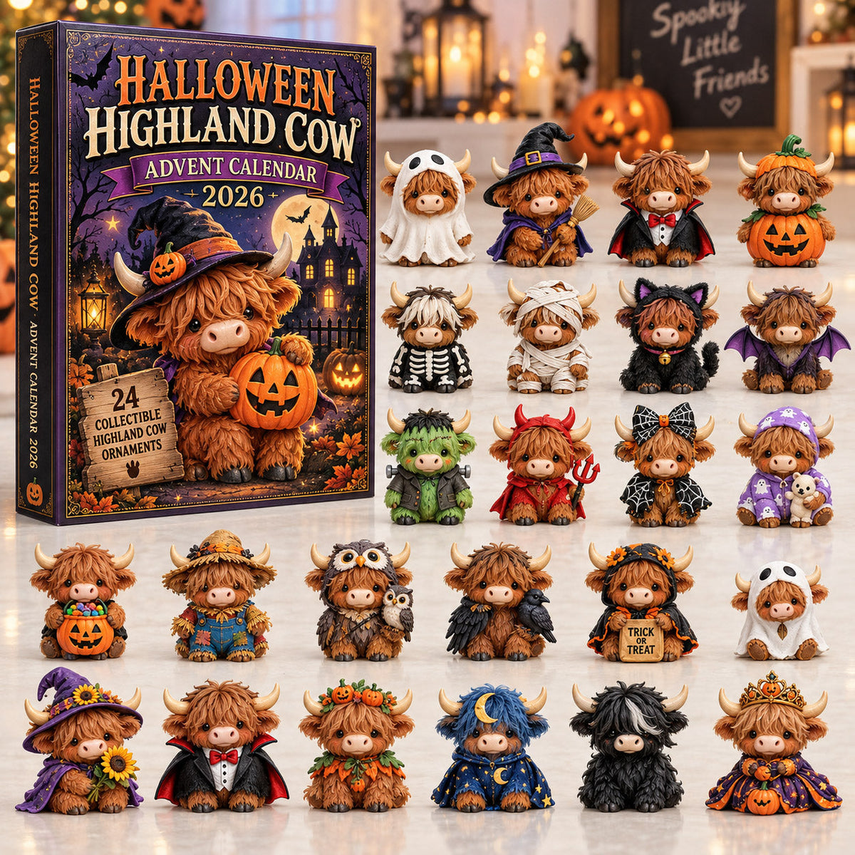 Halloween Highland Cow Advent Calendar 2026