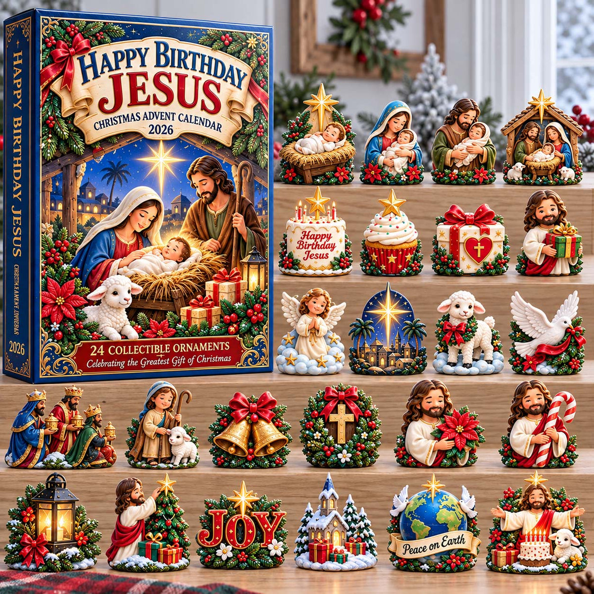 Happy Birthday Jesus Christmas Advent Calendar 2026