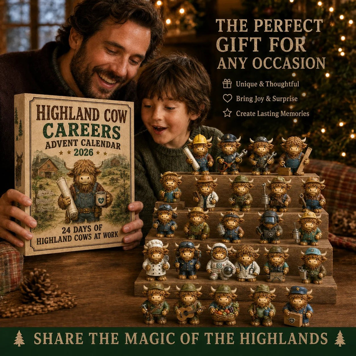 Highland Cow Careers 24 Days of Country Charm Advent Calendar 2026